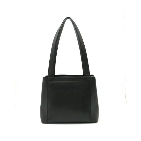 Chanel Handbags - Pre Loved Chanel Caviar Leather Logo Tote Bag